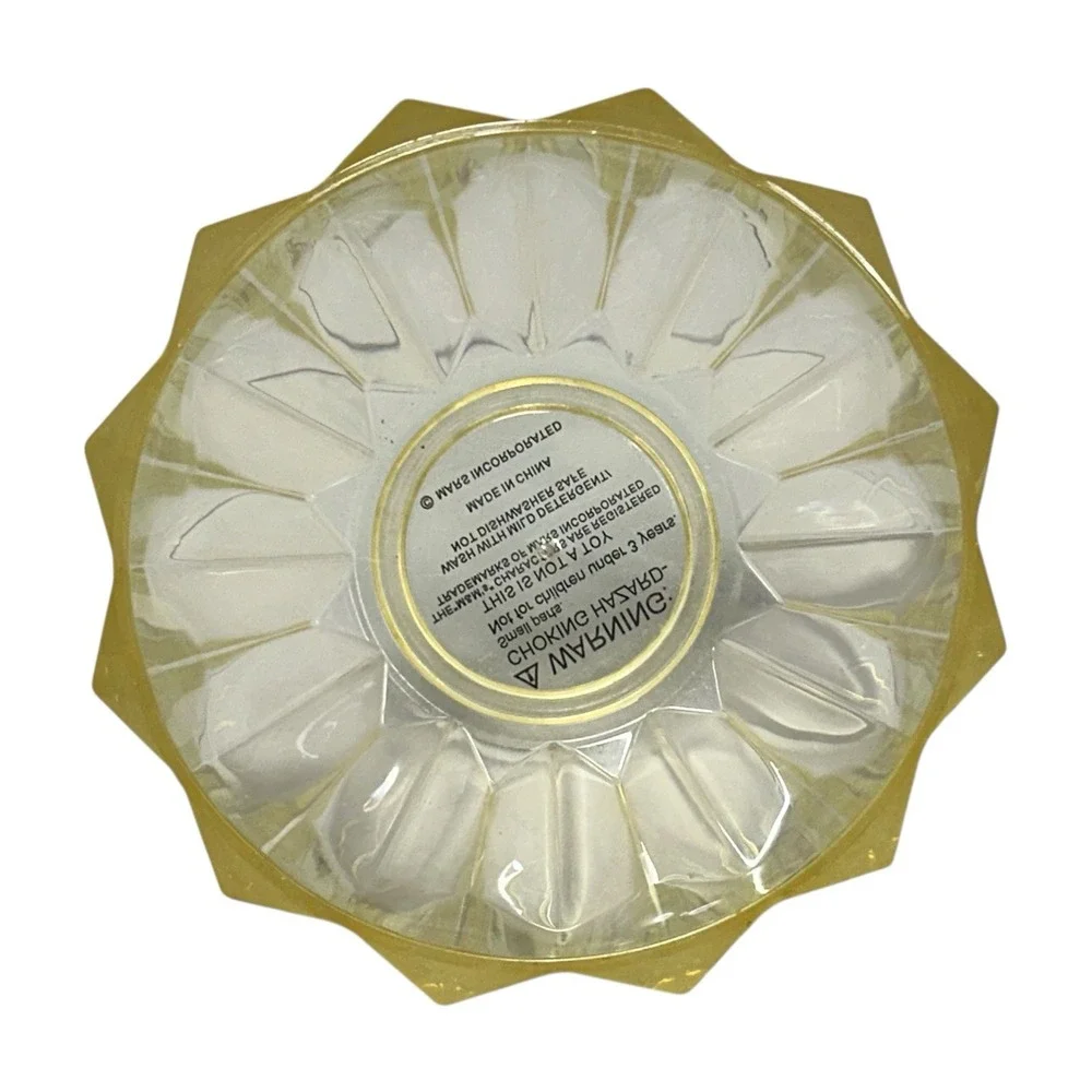 Vintage M&M‎ Candy Dish Lidded Bowl Clear Acrylic Plastic Faceted Collectible